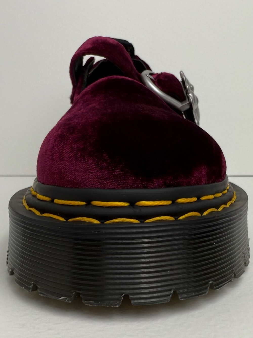 Dr. Martens x Heaven Marc Jacobs Addina Velvet Shoes Cherry Red Mary Janes UK 6 - Picture 12 of 17